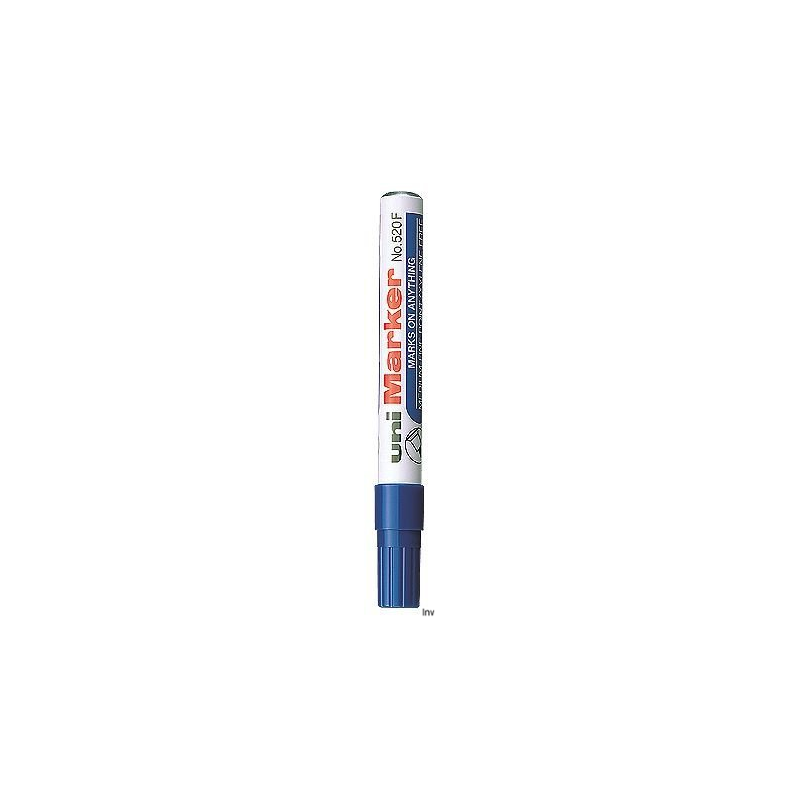Marker permanentny Uni No-520 niebieski okrągły 1,0-3,0 mm