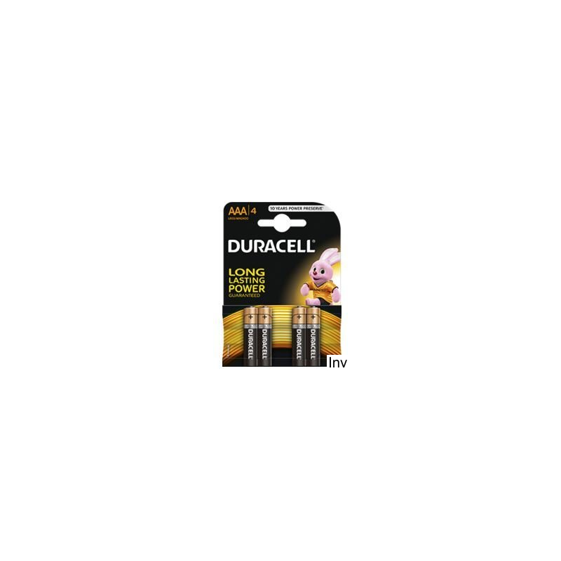 Bateria alkaliczna Duracell Basic LR03/AAA 4 sztuki