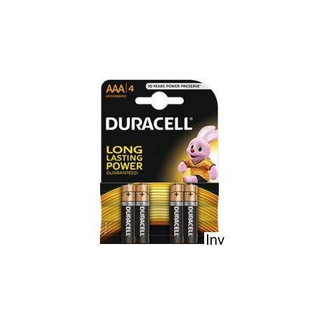 Bateria alkaliczna Duracell Basic LR03/AAA 4 sztuki
