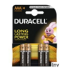 Bateria alkaliczna Duracell Basic LR03/AAA 4 sztuki