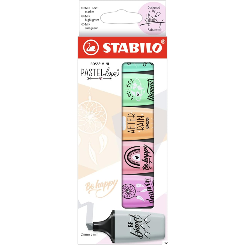 Zakreślacz Stabilo BOSS MINI PASTELLOVE 6 sztuk 07/06-27
