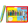 Kredki WOODY 3w1 duo 10 sztuk z temperówką Stabilo 882/10-2