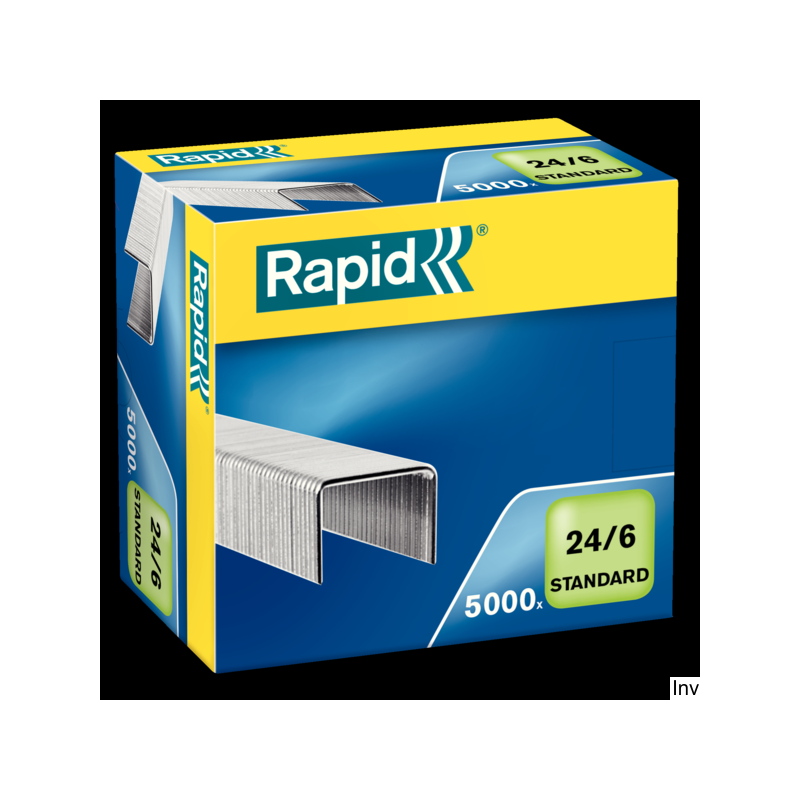 Zszywki Rapid Standard 24/6, 5000 sztuk, pokryte powłoką galwaniczną