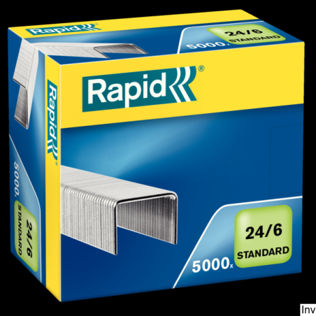 Zszywki Rapid Standard 24/6, 5000 sztuk, pokryte powłoką galwaniczną