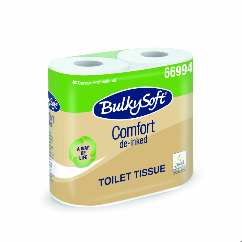 Papier toaletowy BulkySoft Comfort EKO 2 warstwy 52,5m biały 4 rolki