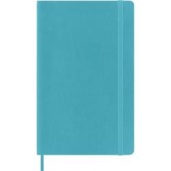 Notes MOLESKINE L (13x21 cm) w linie, miękka oprawa, reef blue, 192 strony, niebieski