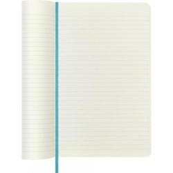 Notes MOLESKINE L (13x21 cm) w linie, miękka oprawa, reef blue, 192 strony, niebieski