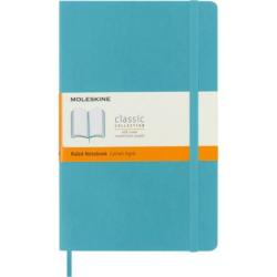 Notes MOLESKINE L (13x21 cm) w linie, miękka oprawa, reef blue, 192 strony, niebieski