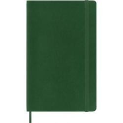 Notes MOLESKINE L (13x21cm) w kratkę, miękka oprawa, myrtle green, 192 strony, zielony