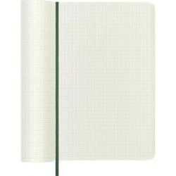Notes MOLESKINE L (13x21cm) w kratkę, miękka oprawa, myrtle green, 192 strony, zielony