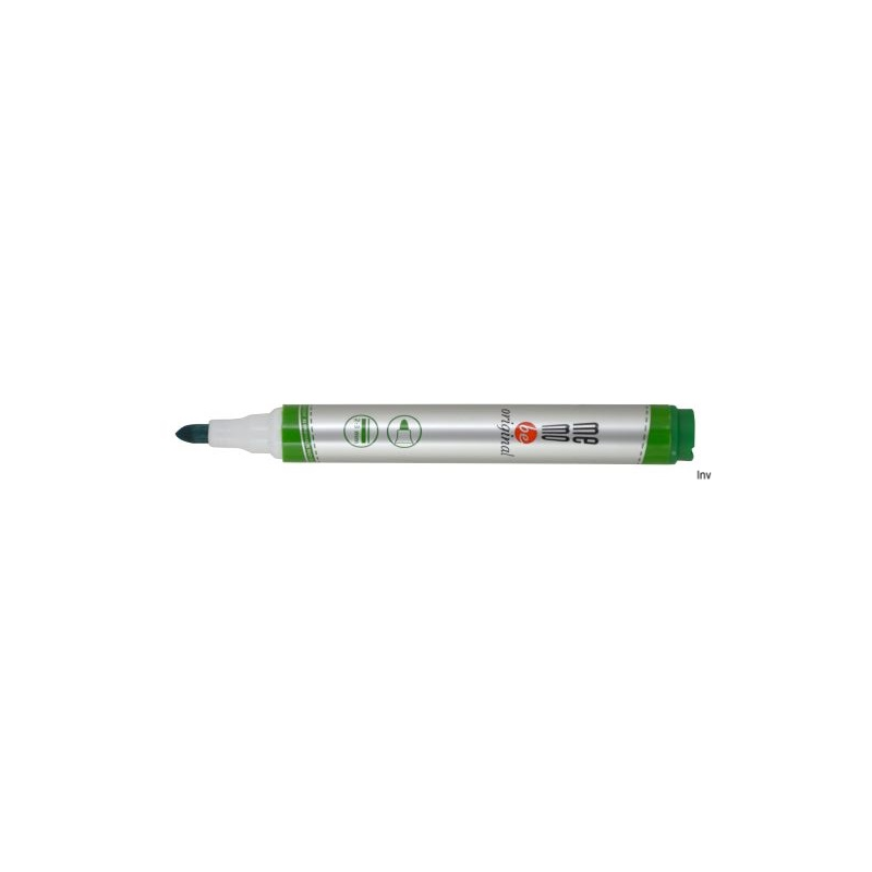 Marker suchościeralny Memobe, zielony, okrągła końcówka 2-3 mm, do tablic suchościeralnych