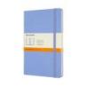 Notes MOLESKINE Classic L (13x21 cm) w linie, twarda oprawa, hydrangea blue, 240 stron, niebieski