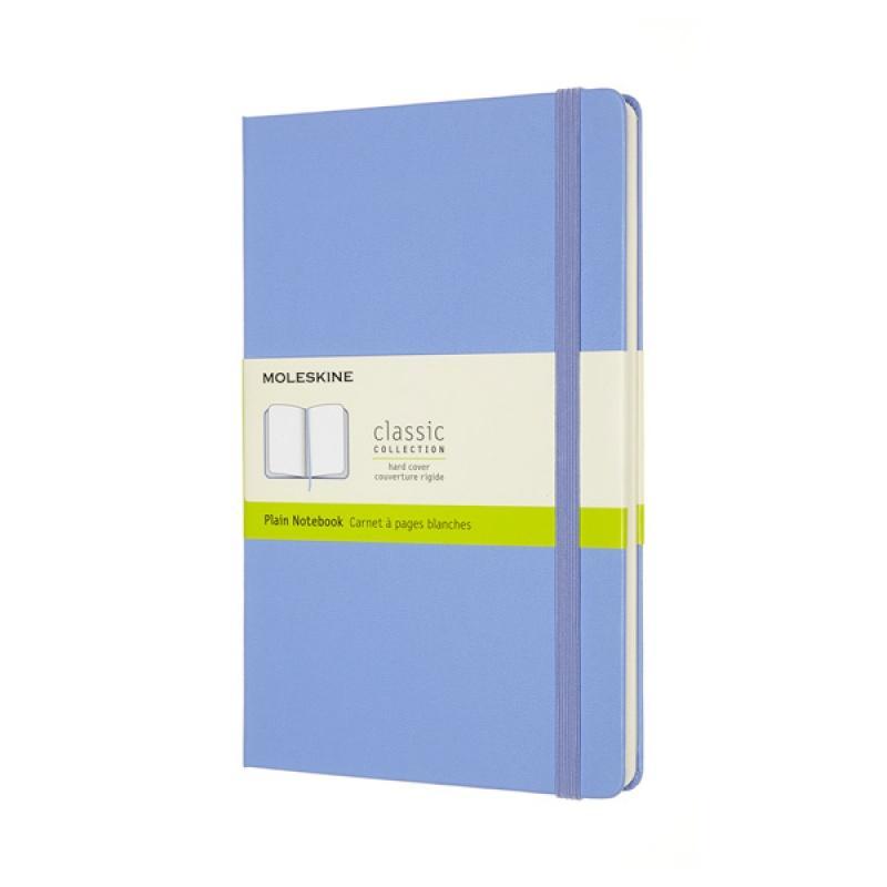 Notes MOLESKINE Classic L (13x21 cm) gładki, twarda oprawa, hydrangea blue, 240 stron, niebieski