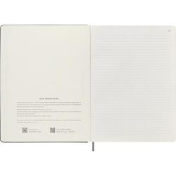 Notatnik MOLESKINE XL (19x25cm), Smart, w linie, twarda oprawa, czarny