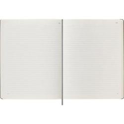 Notatnik MOLESKINE XL (19x25cm), Smart, w linie, twarda oprawa, czarny