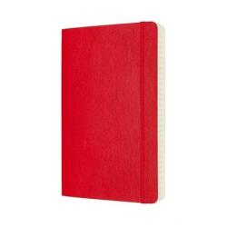 Notes MOLESKINE Classic L (13x21 cm), w linie, miękka oprawa, scarlet red, 400 stron, czerwony