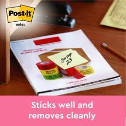 Karteczki samoprzylepne POST-IT, 76x76mm, 12x100 kart., żółte