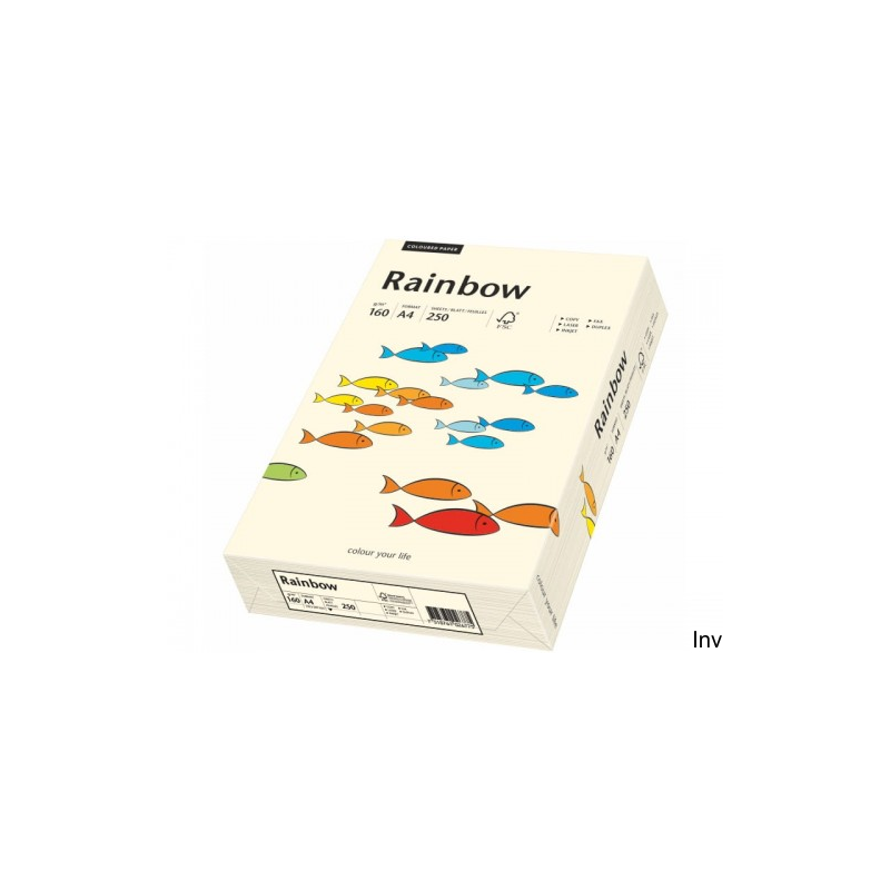 Papier xero A4 160g kremowy R03 Rainbow 88042257 kościany