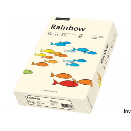 Papier xero A4 160g kremowy R03 Rainbow 88042257 kościany