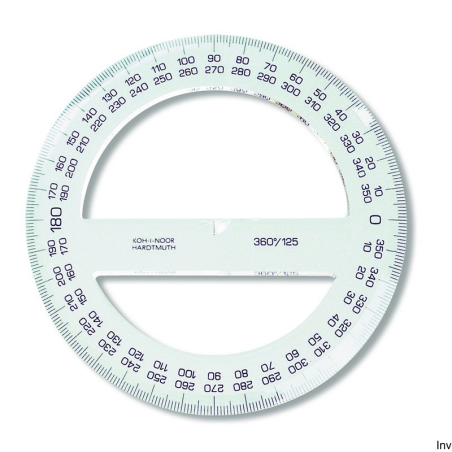 Kątomierz 360/125 Koh-i-noor 746328 do precyzyjnego pomiaru kątów