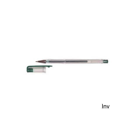 Pióro żelowe D.Rect 3006 zielone 0.3 mm z ergonomicznym uchwytem transparentnym