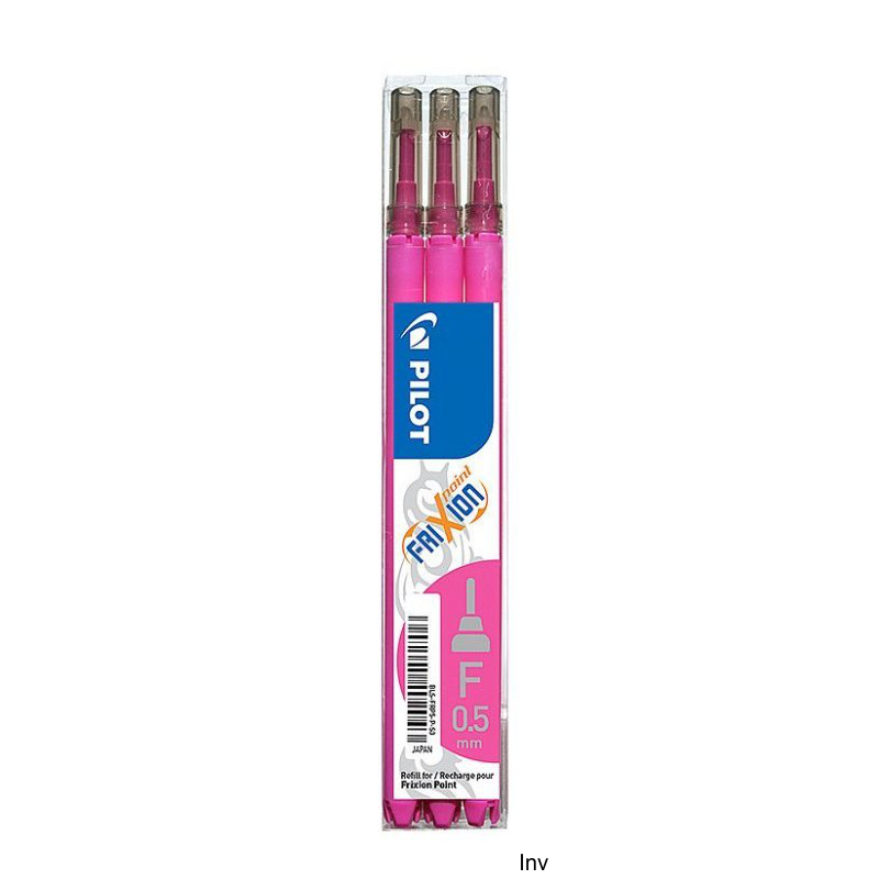 Wkład do cienkopisu FRIXION POINT różowy 0,5 mm opakowanie 3 sztuki PILOT