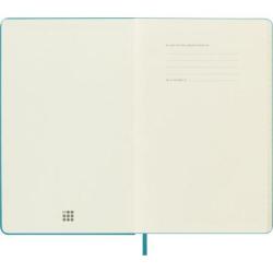 Notes MOLESKINE Classic L (13x21 cm) w linie, twarda oprawa, reef blue, 240 stron, niebieski