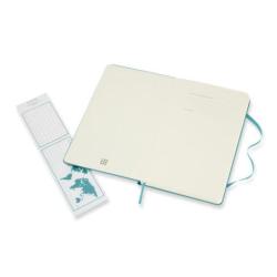 Notes MOLESKINE Classic L (13x21 cm) w linie, twarda oprawa, reef blue, 240 stron, niebieski