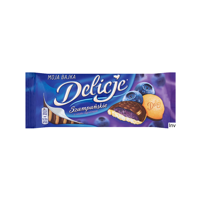 Ciastka Delicje Szampańskie jagoda 147g