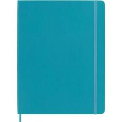 Notes MOLESKINE XL (19x25 cm) w linie, miękka oprawa, reef blue, 192 strony, niebieski