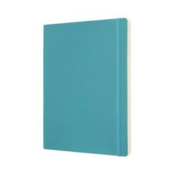 Notes MOLESKINE XL (19x25 cm) w linie, miękka oprawa, reef blue, 192 strony, niebieski