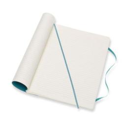 Notes MOLESKINE XL (19x25 cm) w linie, miękka oprawa, reef blue, 192 strony, niebieski