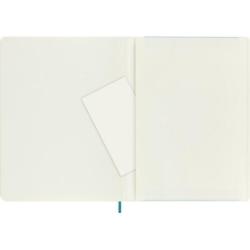 Notes MOLESKINE XL (19x25 cm) w linie, miękka oprawa, reef blue, 192 strony, niebieski