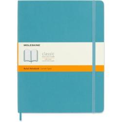 Notes MOLESKINE XL (19x25 cm) w linie, miękka oprawa, reef blue, 192 strony, niebieski