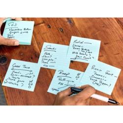 Karteczki samoprzylepne Post-it Super Sticky XL, OASIS, w linię, 101x101mm, 3x70 kart.