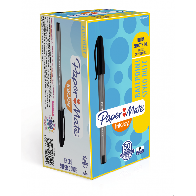 Długopis z zatyczką Paper Mate InkJoy 100 Cap czarny 1 mm