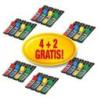 Zestaw promocyjny zakładek POST-IT (683-4), PP, 11,9x43,2mm, 4x(4x35kart.) +2x(4x35kart.)GRATIS, mix kolorów