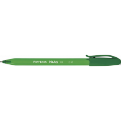 Długopis Paper Mate INKJOY 100 CAP M zielony z zatyczką, 1 mm końcówka, gładkie pisanie
