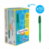 Długopis Paper Mate INKJOY 100 CAP M zielony z zatyczką, 1 mm końcówka, gładkie pisanie