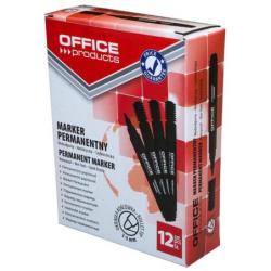 Marker permanentny OFFICE PRODUCTS, okrągły, 1-3mm (linia), czarny