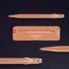 Długopis CARAN D'ACHE 849 Brut Rose, M, w pudełku, różowe złoto