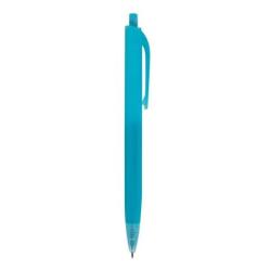Długopis automatyczny żelowy APLI Nordik, trójkątny, wkład niebieski, mix kolorów pastel