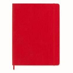 Notes MOLESKINE Classic XL (19x25cm) gładki, miękka oprawa, 192 strony, czerwony