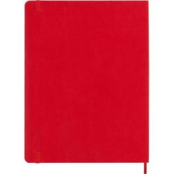 Notes MOLESKINE Classic XL (19x25cm) gładki, miękka oprawa, 192 strony, czerwony
