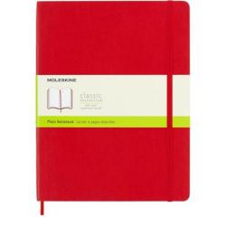 Notes MOLESKINE Classic XL (19x25cm) gładki, miękka oprawa, 192 strony, czerwony