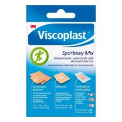 Plaster sportowy VISCOPLAST 15 sztuk, wodoodporny, elastyczny, do ochrony skóry podczas treningów i zawodów