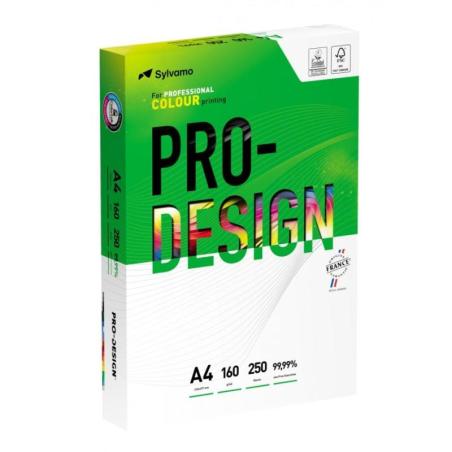 PAKIET Papier ksero PRO-DESIGN FSC, satynowany, klasa A++, A4, 168CIE, 160gsm, 250 ark.