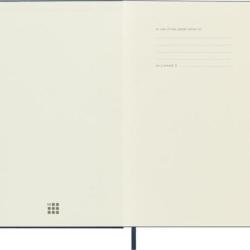 Notes MOLESKINE Classic L (13x21 cm) w kropki, twarda oprawa, sapphire blue, 240 stron, niebieski