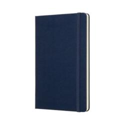 Notes MOLESKINE Classic L (13x21 cm) w kropki, twarda oprawa, sapphire blue, 240 stron, niebieski