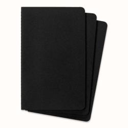 Zestaw 3 Zeszytów MOLESKINE Cahier Journals L (13x21cm) gładki, 80 stron, czarny
